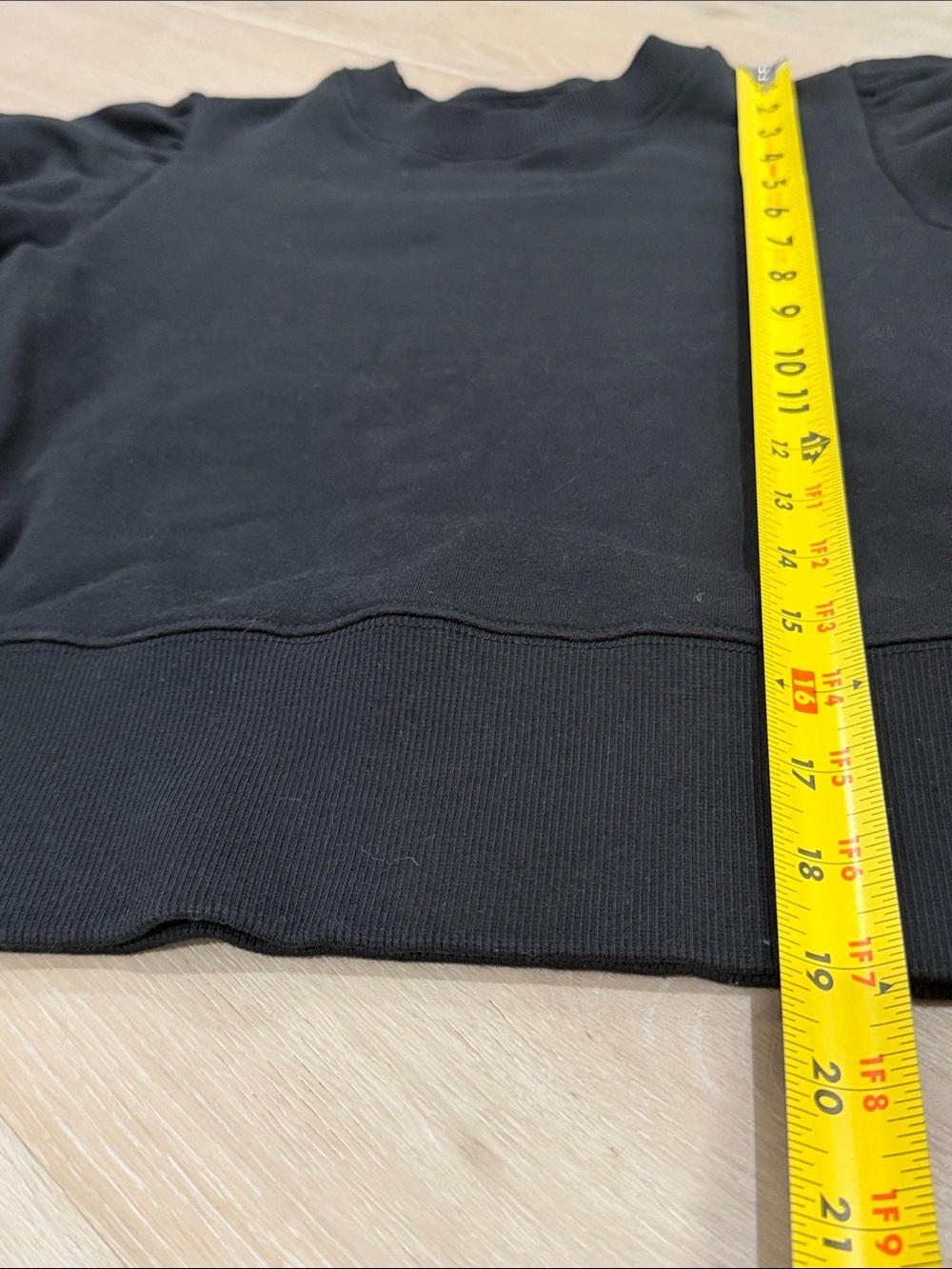 Sold Out NYC The Just Enough Puff Sweatshirt XS Black Organic Cotton Pullover - Picture 5 of 7